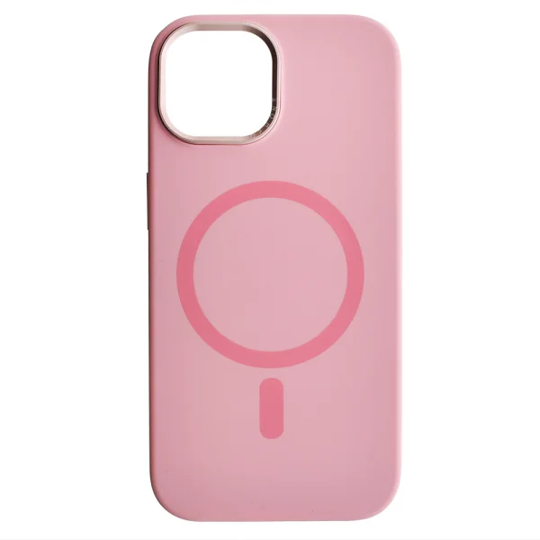Impact-Resistant Premium MagSF Case for iPhone 15, Pink 2