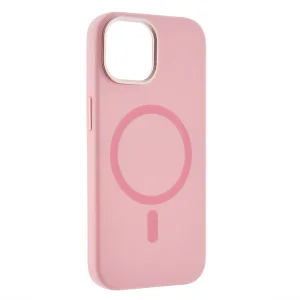 Impact-Resistant Premium MagSF Case for iPhone 15, Pink 3