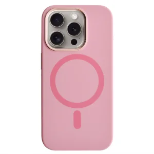 Удароустойчив калъф Premium MagSF за iPhone 15 Pro, Розов