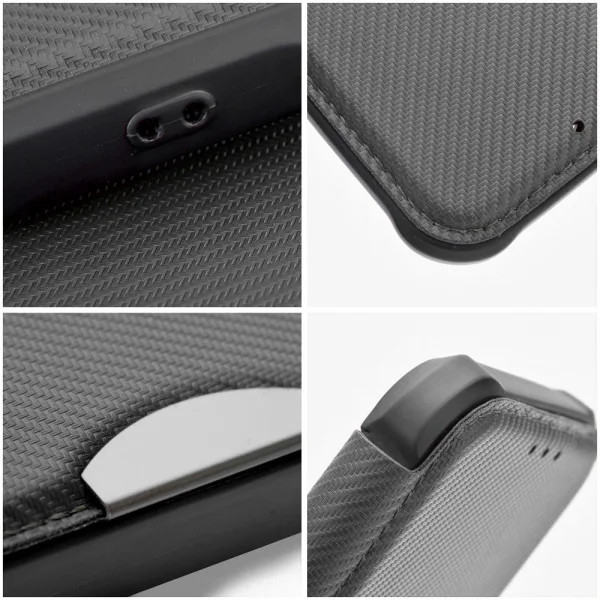 Wallet Case Razor Book for Samsung Galaxy A15, Black 3