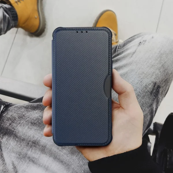 Razor Book Flip Case for Samsung Galaxy A15, Blue 2