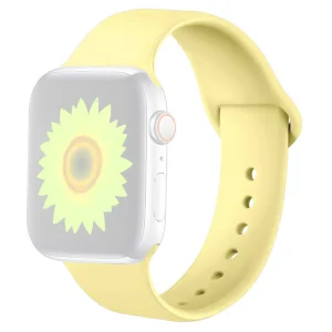 Силиконова каишка за Apple Watch Series 1/2/3 42mm / Series 4/5/6/SE 44mm, Жълт
