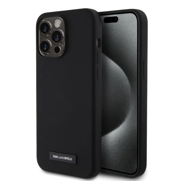 Karl Lagerfeld Liquid Plague MagSafe Case for iPhone 15 Pro, KLHMP15LSLMP1K 1
