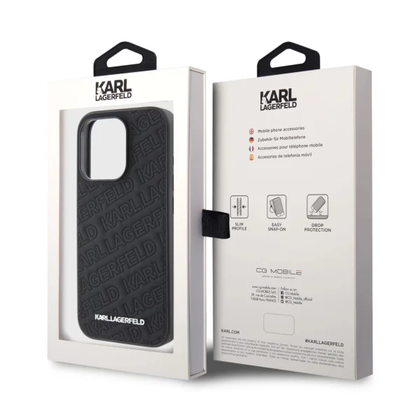 Калъф Karl Lagerfeld, Quilted Pattern за iPhone 15 Pro Max, KLHCP15XPQKPMK 6