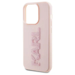 Калъф Karl Lagerfeld, 3D Rubber Glitter Logo Karl за IPhone 15 Pro Max, KLHCP15X3DMBKCP 5