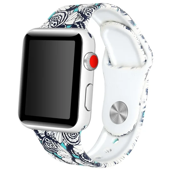 Silicone strap for Apple Watch Series 5 4 44mm / Series 3 2 1 42mm - Style E 4