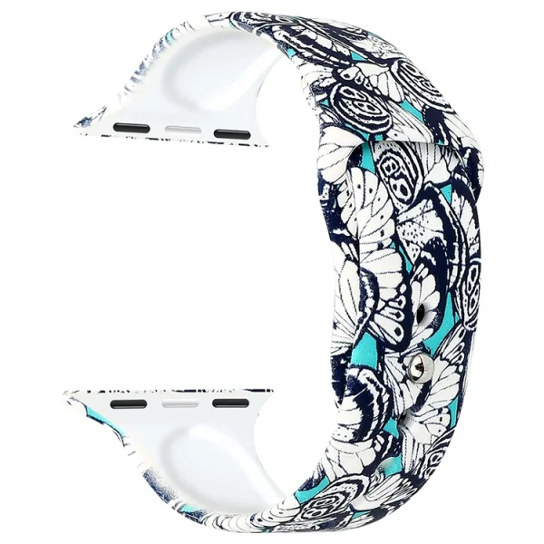 Silicone strap for Apple Watch Series 5 4 44mm / Series 3 2 1 42mm - Style E 2