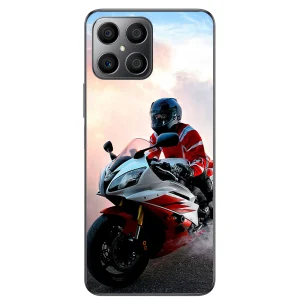 Фолио Протектор за гърба на Huawei Honor X8, Biker 2 3D