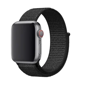 Универсална каишка Swissten Nylon Band за Apple Watch 42 /44 /45 /49 mm, Черен