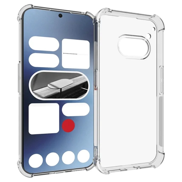 Anti Shock Silicone Case for Nothing Phone ( 2a ), Transparent 1