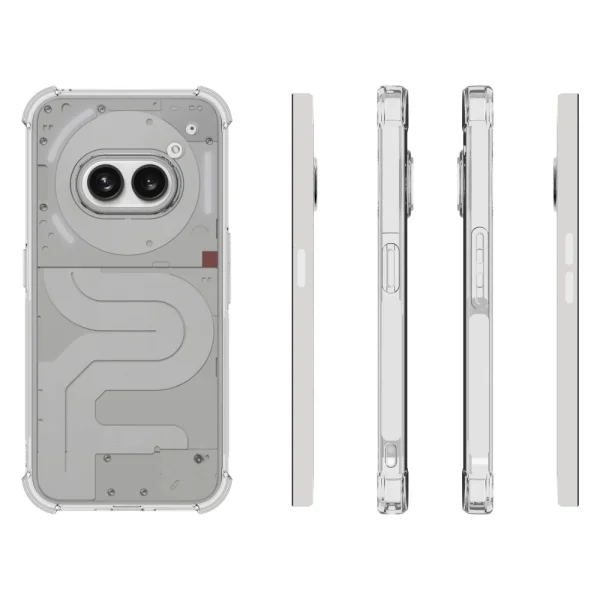 Anti Shock Silicone Case for Nothing Phone ( 2a ), Transparent 5