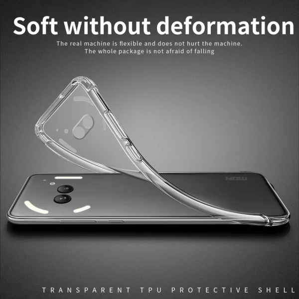 MOFI Silicone Case for Nothing Phone ( 2a ), Transparent 4