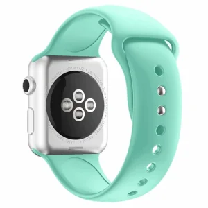 Силиконова каишка Dual Pin Buckle за Apple Watch Series 5 4 44mm, Series 3/2/1 42mm, Мента 3