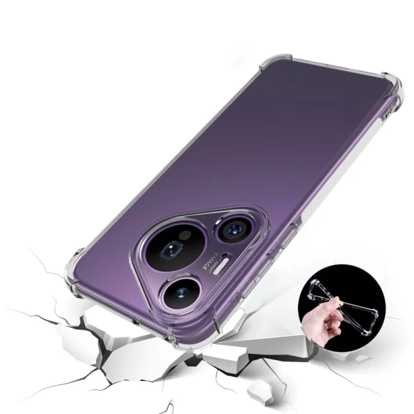 Силиконов калъф Anti Shock за Huawei Pura 70 Pro / Pura 70 Pro plus, Прозрачен 2