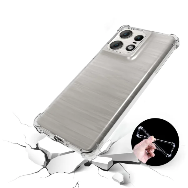 Anti Shock Silicone Case for Motorola Edge 50 Pro 5G, Transparent 3