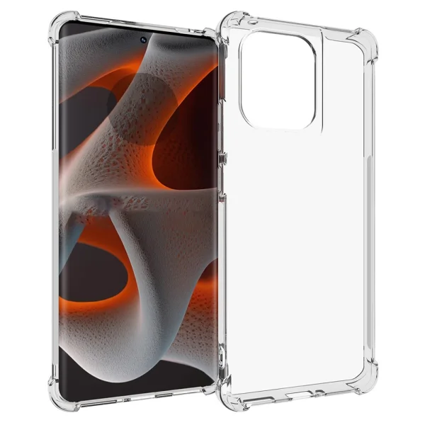 Anti Shock Silicone Case for Motorola Edge 50 Pro 5G, Transparent 1