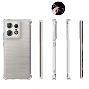 Anti Shock Silicone Case for Motorola Edge 50 Pro 5G, Transparent 5