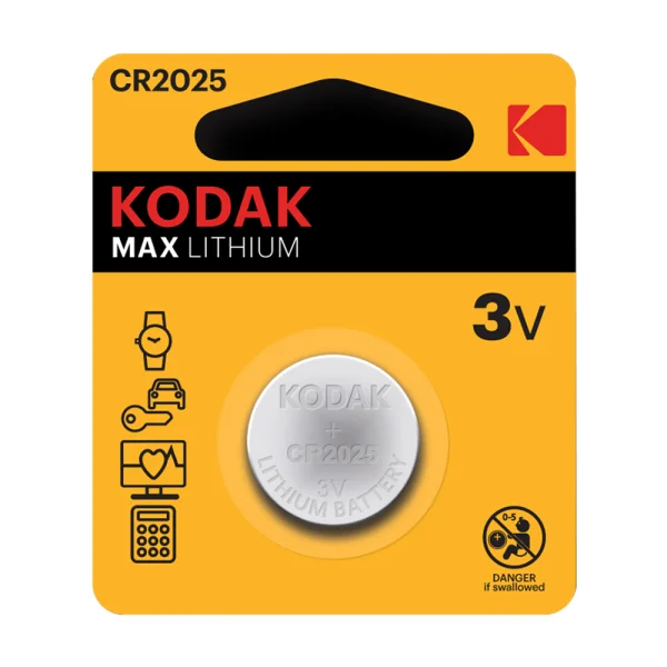 Lithium battery KODAK CR2025, 3V 1