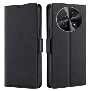 Калъф тефтер PU Leather за Huawei Nova 12i, Черен