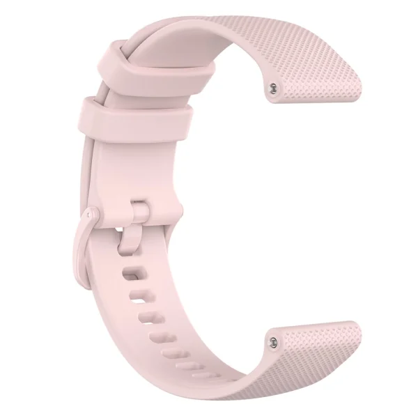 Silicone Strap 18mm for Garmin vivomove 3S/vivoactive 4S/Forerunner 255S, Pink 4