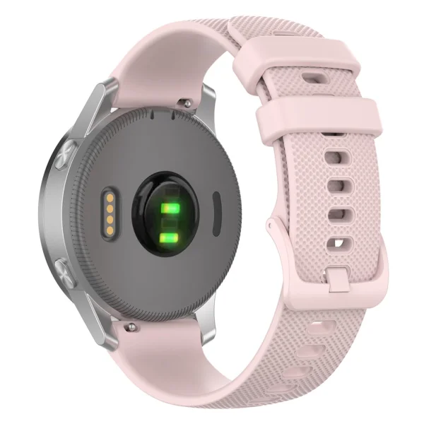 Silicone Strap 18mm for Garmin vivomove 3S/vivoactive 4S/Forerunner 255S, Pink 2
