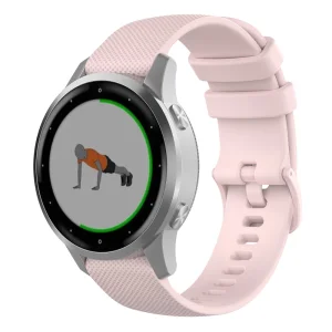 Silicone Strap 18mm for Garmin vivomove 3S/vivoactive 4S/Forerunner 255S, Pink 3