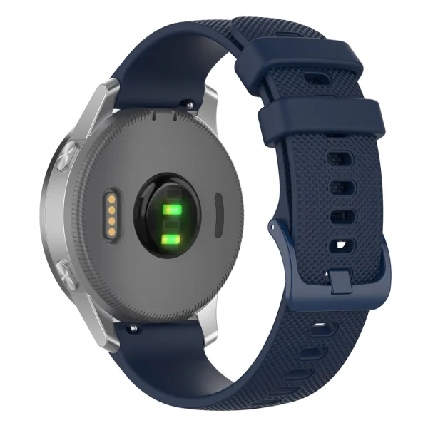 Silicone Strap 18mm for Garmin vivomove 3S/vivoactive 4S/Forerunner 255S, Blue 3