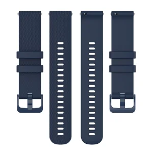 Silicone Strap 18mm for Garmin vivomove 3S/vivoactive 4S/Forerunner 255S, Blue