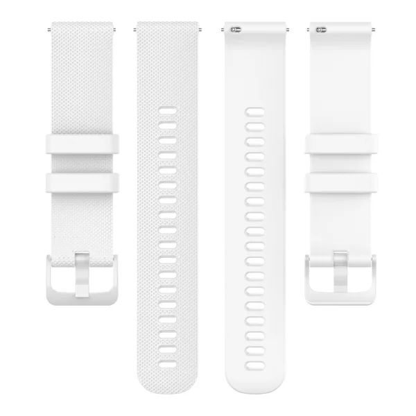 Силиконова каишка 18mm за Garmin vivomove 3S/vivoactive 4S/Forerunner 255S, Бял 1