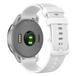 Силиконова каишка 18mm за Garmin vivomove 3S/vivoactive 4S/Forerunner 255S, Бял 3