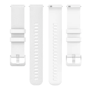 Силиконова каишка 18mm за Garmin vivomove 3S/vivoactive 4S/Forerunner 255S, Бял