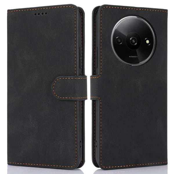 Калъф тефтер Wallet за Xiaomi Redmi A3, Черен 1
