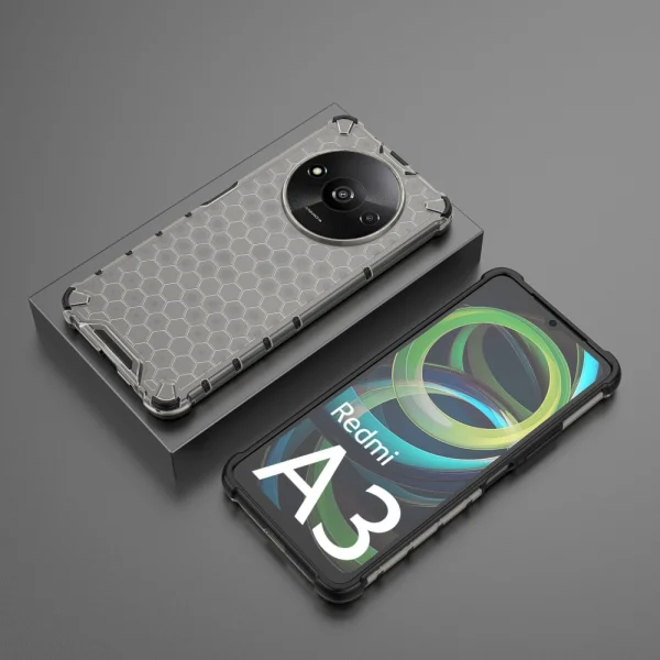 Shock Absorber Shockproof Case for Xiaomi Redmi A3, Black 4