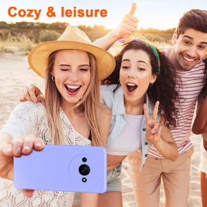 Fiber Lining Silicone Case for Xiaomi Redmi A3, 2.2 mm, Purple 5