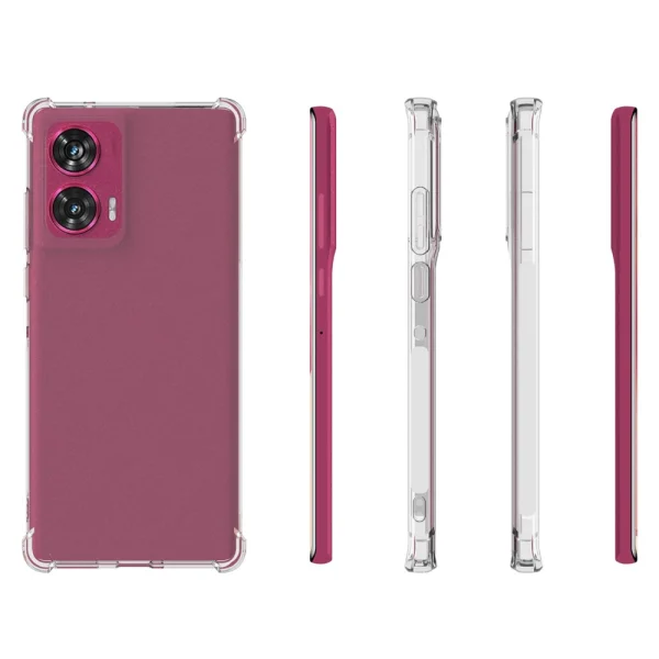Силиконов калъф Anti Shock за Motorola Edge 50 Fusion, Прозрачен 4
