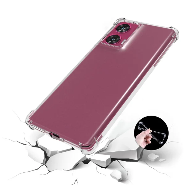 Силиконов калъф Anti Shock за Motorola Edge 50 Fusion, Прозрачен 3