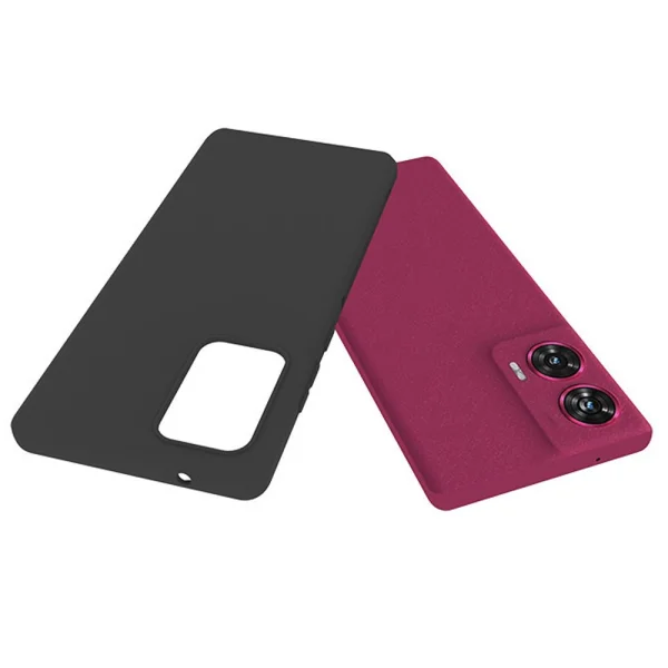 Силиконов калъф Matte за Motorola Edge 50 Fusion, Черен 3