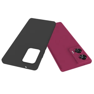 Силиконов калъф Matte за Motorola Edge 50 Fusion, Черен 3