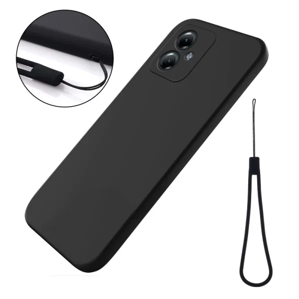 Силиконов калъф Soft Matte за Motorola Moto G54 5G, Черен 2