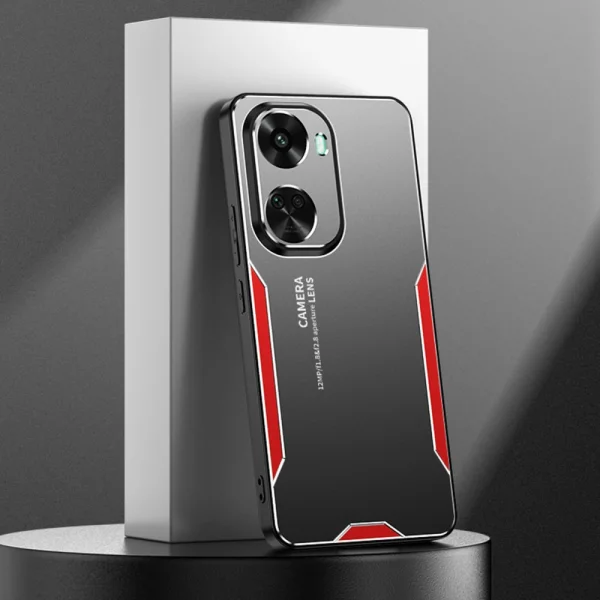 Удароустойчив калъф Aluminium Alloy за Huawei nova 11 SE и nova 12 SE, Червен 2