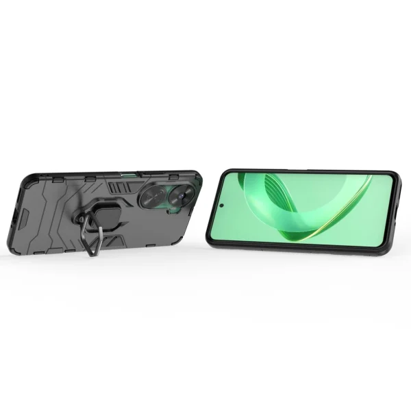 Удароустойчив Калъф Kickstand Ring за Huawei Nova 11 SE и nova 12 SE, Черен 2