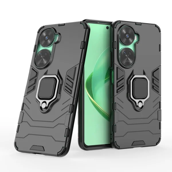 Удароустойчив Калъф Kickstand Ring за Huawei Nova 11 SE и nova 12 SE, Черен 4