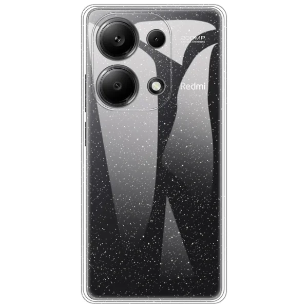 Силиконов калъф Techsuit SparkleSkin за Xiaomi Redmi Note 13 4G, Прозрачен 2