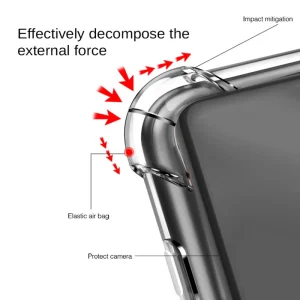 Techsuit Shockproof Silicone Case for Huawei Honor 200 Lite, Transparent 4
