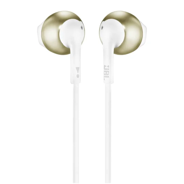 Слушалки JBL T205, Бял - златист 1