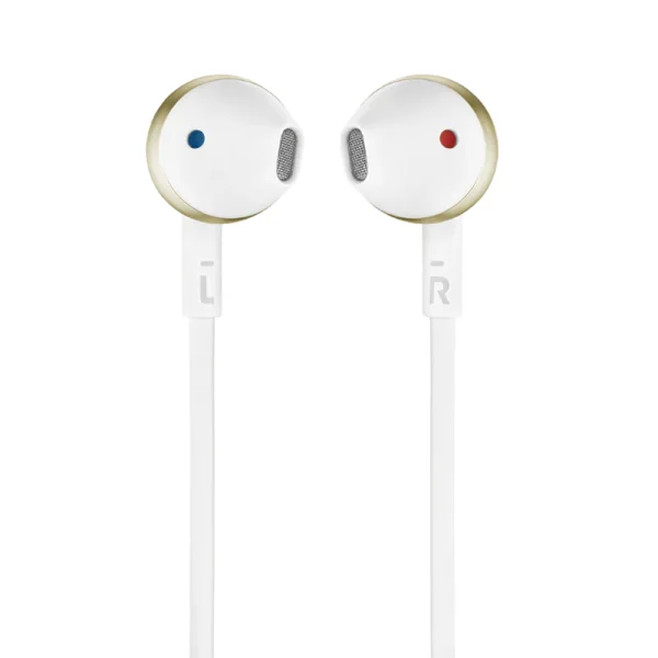 Слушалки JBL T205, Бял - златист 4