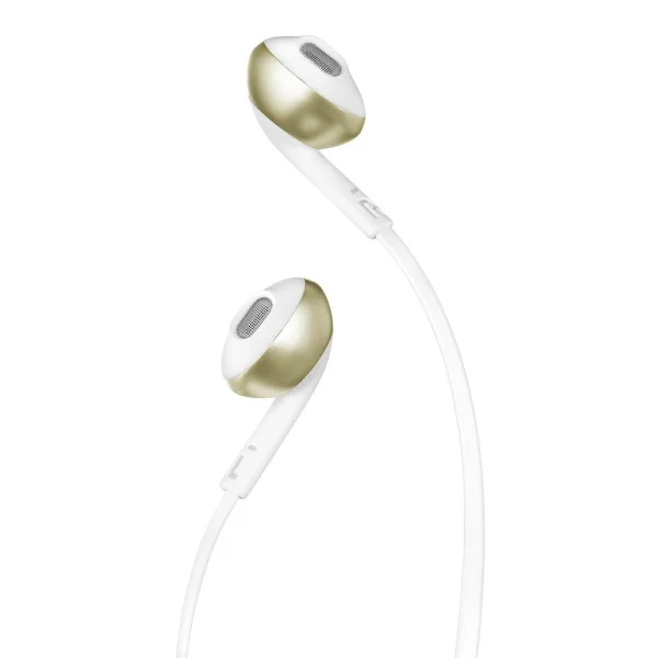 Слушалки JBL T205, Бял - златист 2