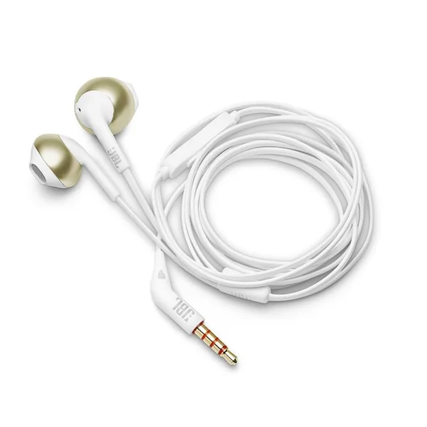 Слушалки JBL T205, Бял - златист 5