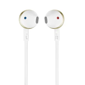 Слушалки JBL T205, Бял - златист 4