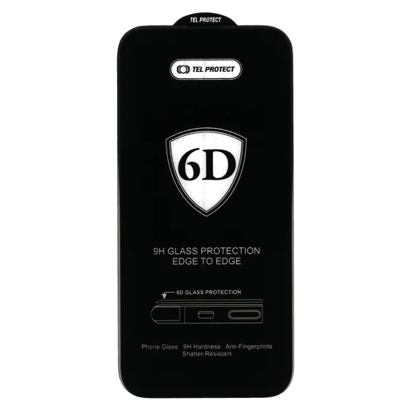 Стъклен протектор 6D Full Glue за Xiaomi Redmi Note 13 / Note 13 Pro, Черен 2